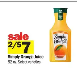 Meijer Simply Orange Juice offer