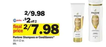 Meijer Pantene Shampoos or Conditioners offer