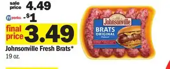 Meijer Johnsonville Fresh Brats offer