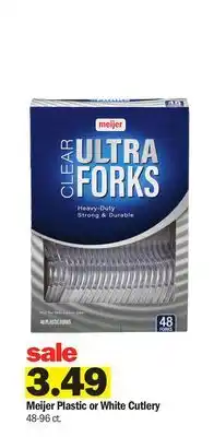 Meijer Meijer Plastic or White Cutlery offer