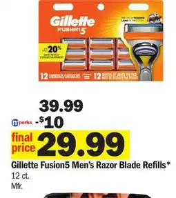 Meijer Gillette Fusion5 Men's Razor Blade Refills offer
