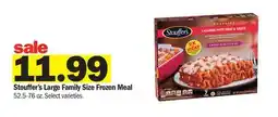 Meijer Stouffer's Large Family Size Frozen Meal offer