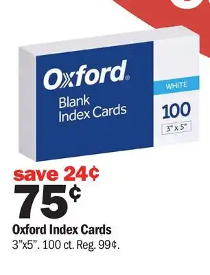 Meijer Oxford Index Cards offer