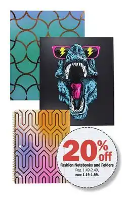 Meijer Fashion Notebooks and Folders offer