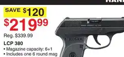 Dunham's Sports RUGER LCP 380 offer