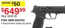 Dunham's Sports SIG SAUER P365 9MM MACRO offer