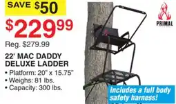 Dunham's Sports PRIMAL 22' MAC DADDY DELUXE LADDER offer