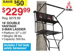 Dunham's Sports PRIMAL 18' DOUBLE VANTAGE 2-MAN LADDER offer