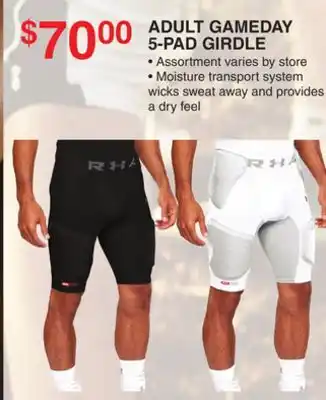 Dunham's Sports ADULT GAMEDAY 5-PAD GIRDLE offer