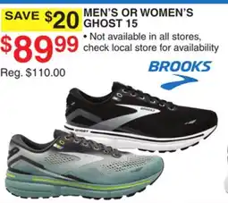 Dunham's Sports BROOKS MEN'S OR WOMEN'S GHOST offer