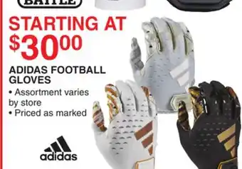 Dunham's Sports ADIDAS FOOTBALL GLOVES offer