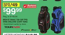 Dunham's Sports TOURMAX MEN'S TMAX 700 OR TPS 5400 DELUXE CART BAG offer