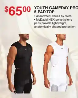 Dunham's Sports YOUTH GAMEDAY PRO 5-PAD TOP offer