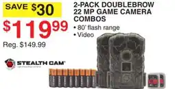Dunham's Sports STEALTH CAM 2-PACK DOUBLEBROW 22 MP GAME CAMERA COMBOS offer