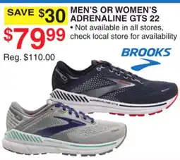 Dunham's Sports BROOKS MEN'S OR WOMEN'S ADRENALINE GTS 22 offer
