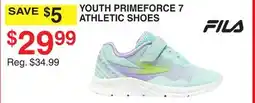 Dunham's Sports FILA YOUTH PRIMEFORCE 7 ATHLETIC SHOES offer