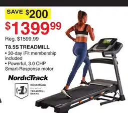 Dunham's Sports NORDICTRACK T8.5S TREADMILL offer