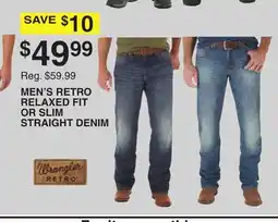 Dunham's Sports MEN'S RETRO RELAXED FIT OR SLIM STRAIGHT DENIM offer