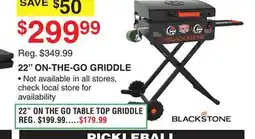 Dunham's Sports BLACKSTONE 22 ON-THE-GO GRIDDLE offer