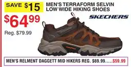 Dunham's Sports SKECHERS MEN'S TERRAFORM SELVIN LOW WIDE HIKING SHOES offer