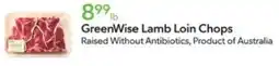 Publix GreenWise Lamb Loin Chops offer