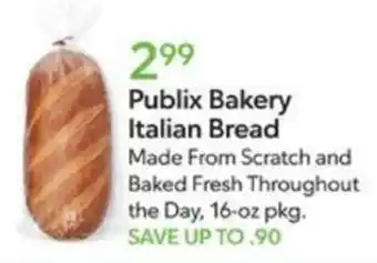 Publix Publix Bakery Italian Bread offer