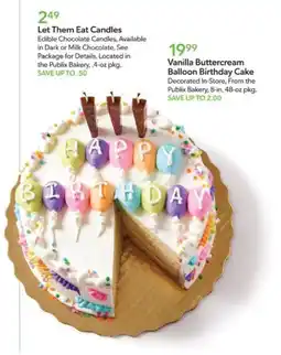Publix Let Them Eat Candles offer