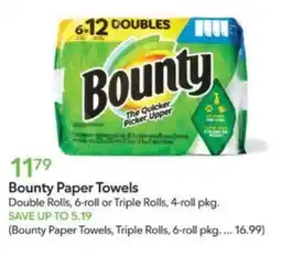 Publix Bounty Paper Towels offer