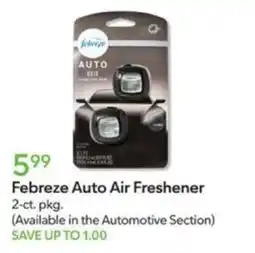 Publix Febreze Auto Air Freshener offer