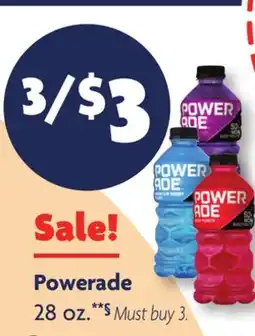 Family Dollar Powerade offer
