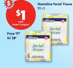 Family Dollar Homeline Facial Tissue offer