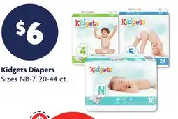 Family Dollar Kidgets Diapers offer