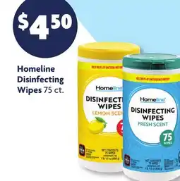 Family Dollar Homeline Disinfecting Wipes offer
