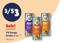 Family Dollar V8 Energy Drinks offer