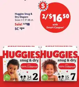 Family Dollar Huggies Snug & Dry Diapers offer