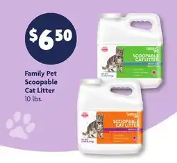 Family Dollar Family Pet Scoopable Cat Litter offer