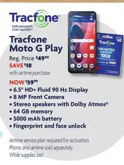 Family Dollar Tracfone Moto G Play offer
