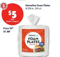 Family Dollar Homeline Foam Plates offer
