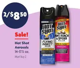 Family Dollar Hot Shot Aerosols offer