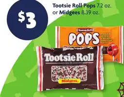 Family Dollar Tootsie Roll Pops 7.2 oz. or Midgees 8.39 oz offer