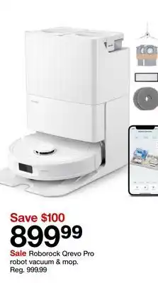 Target Roborock Qrevo Pro robot vacuum & mop offer