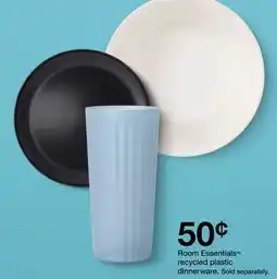 Target Room Essentials recycled plastic dinnerware offer