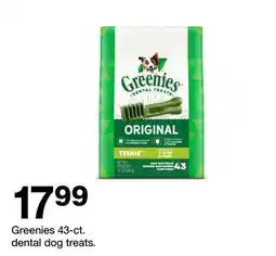 Target Greenies 43-ct. dental dog treats offer