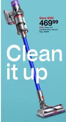 Target Dyson V11 cordless stick vacuum offer