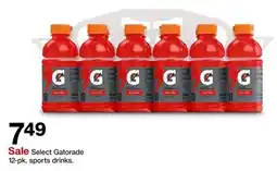 Target Select Gatorade 12-pk. sports drinks offer