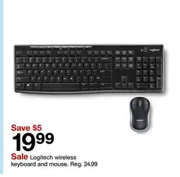 Target Logitech wireless keyboard and mouse offer