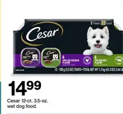 Target Cesar 12 - ct. 3.5 - oz. wet dog food offer