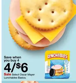 Target Select Oscar Mayer Lunchables Basics offer
