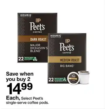 Target Peet's single-serve coffee pods offer