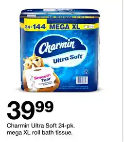 Target Charmin Ultra Soft 24-pk. mega XL roll bath tissue offer